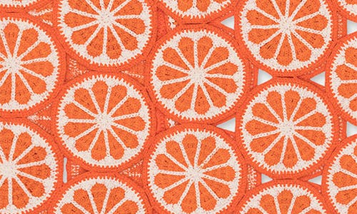 Shop Mavrans Orange Crochet Sweater In Orange Multi