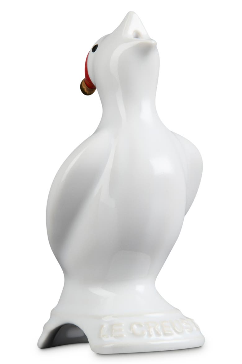 Stoneware Santa Pie Bird, Main, color, WHITE