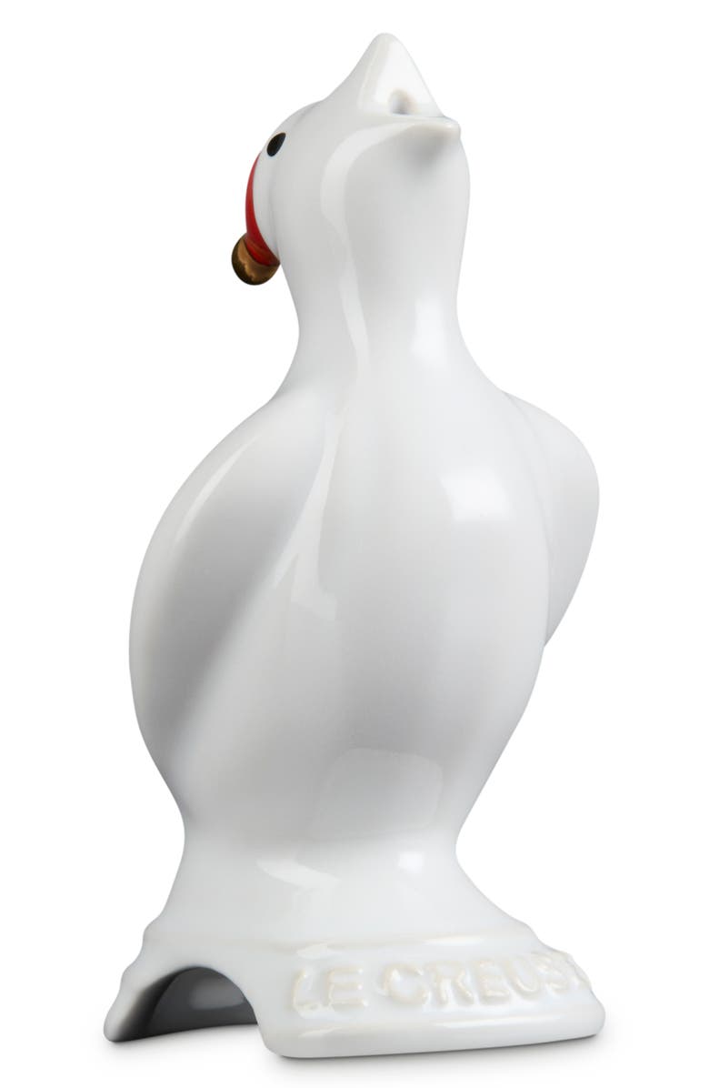 Le Creuset Stoneware Santa Pie Bird, Main, color, White