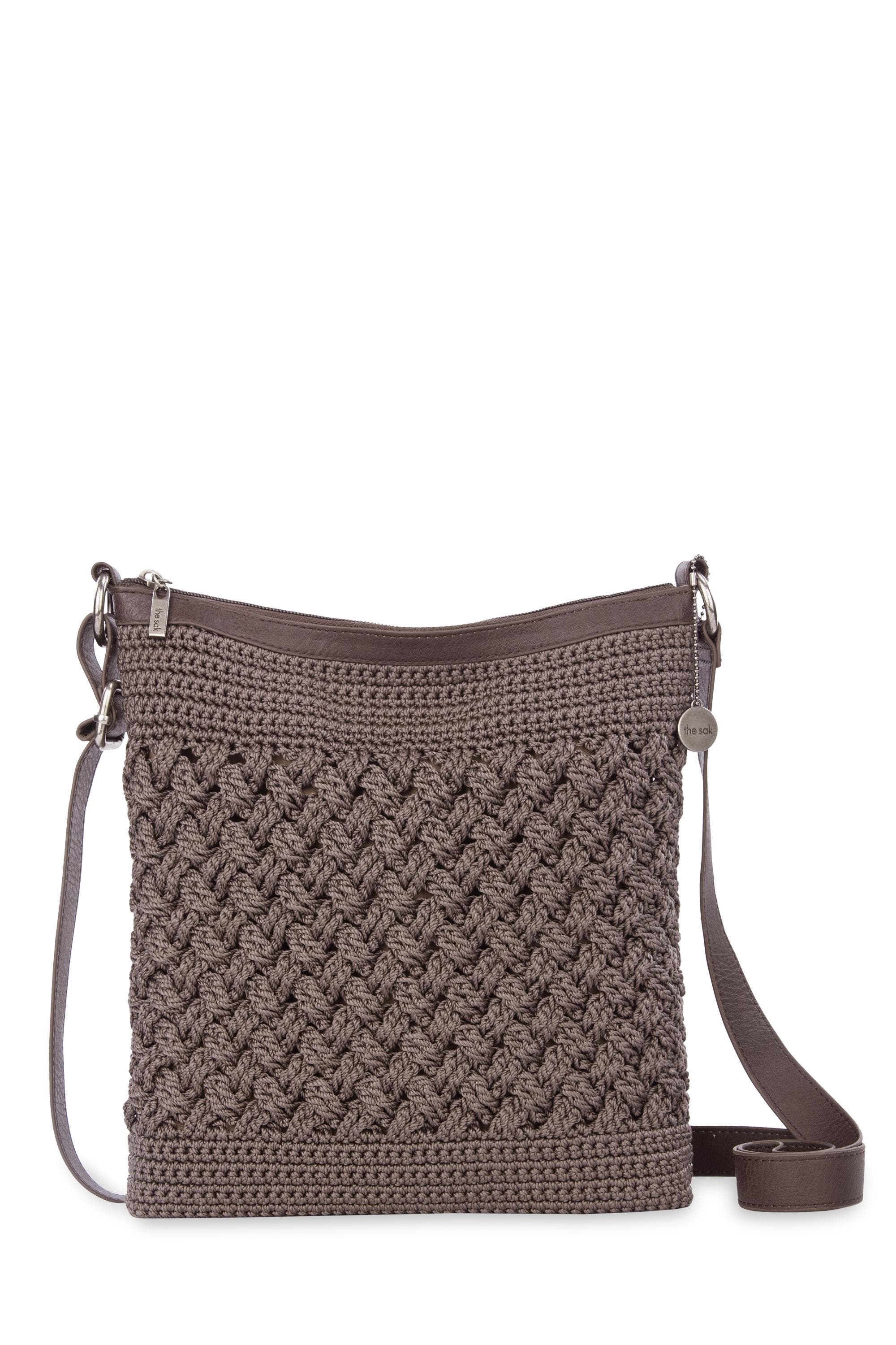 The Sak Lucia Crossbody Hand Crochet Bag, Main, color, Mushroom Cozy