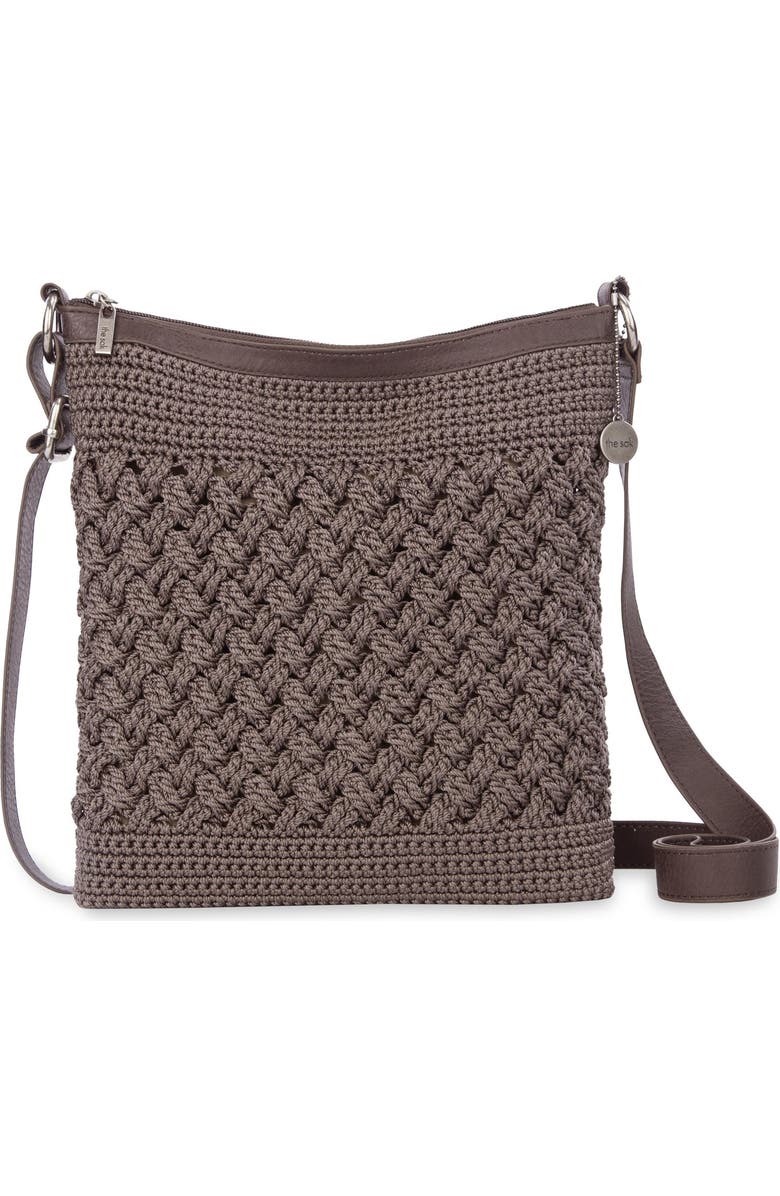 The Sak Lucia Crossbody Hand Crochet Bag, Main, color, Mushroom Cozy