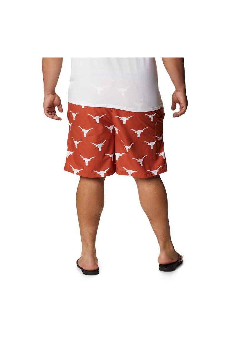 Men's Columbia Texas Orange Texas Longhorns Big & Tall Backcast II Allover Print Omni-Shade Shorts, Alternate, color, Orange