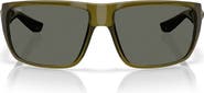Costa Del Mar 64mm Polarized Rectangular Sunglasses