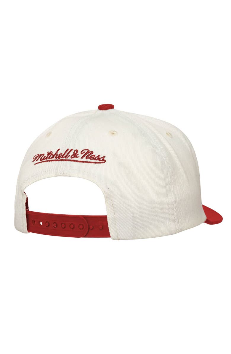 Mitchell & Ness Men's Mitchell & Ness Cream Cincinnati Reds Stretch-Snapback Hat, Alternate, color, Cream