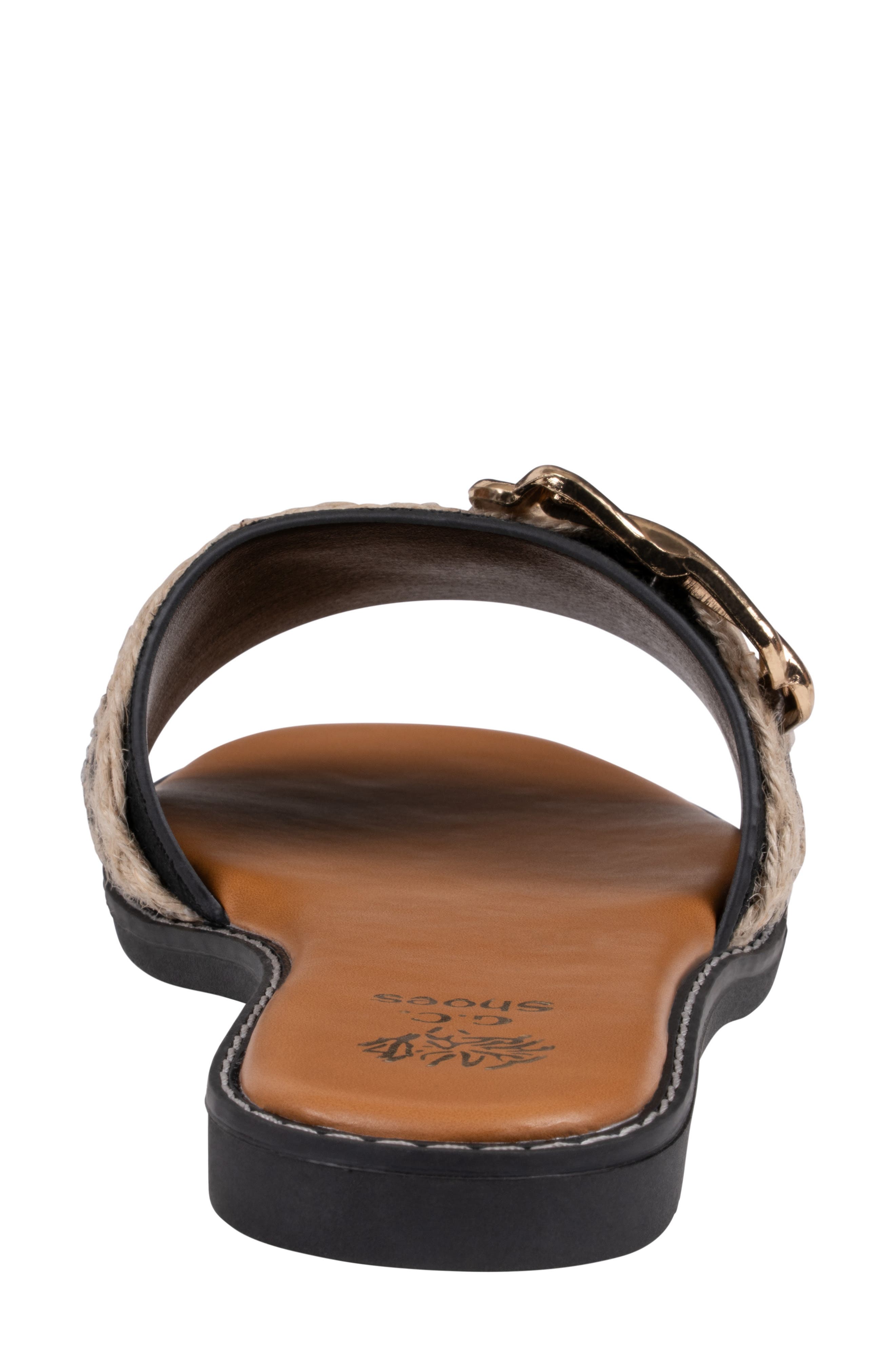 GOOD CHOICE NEW YORK Devon Slide Sandal, Alternate, color, Black