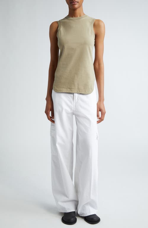 Haikure Bethany Cotton & Linen Twill Cargo Pants In White