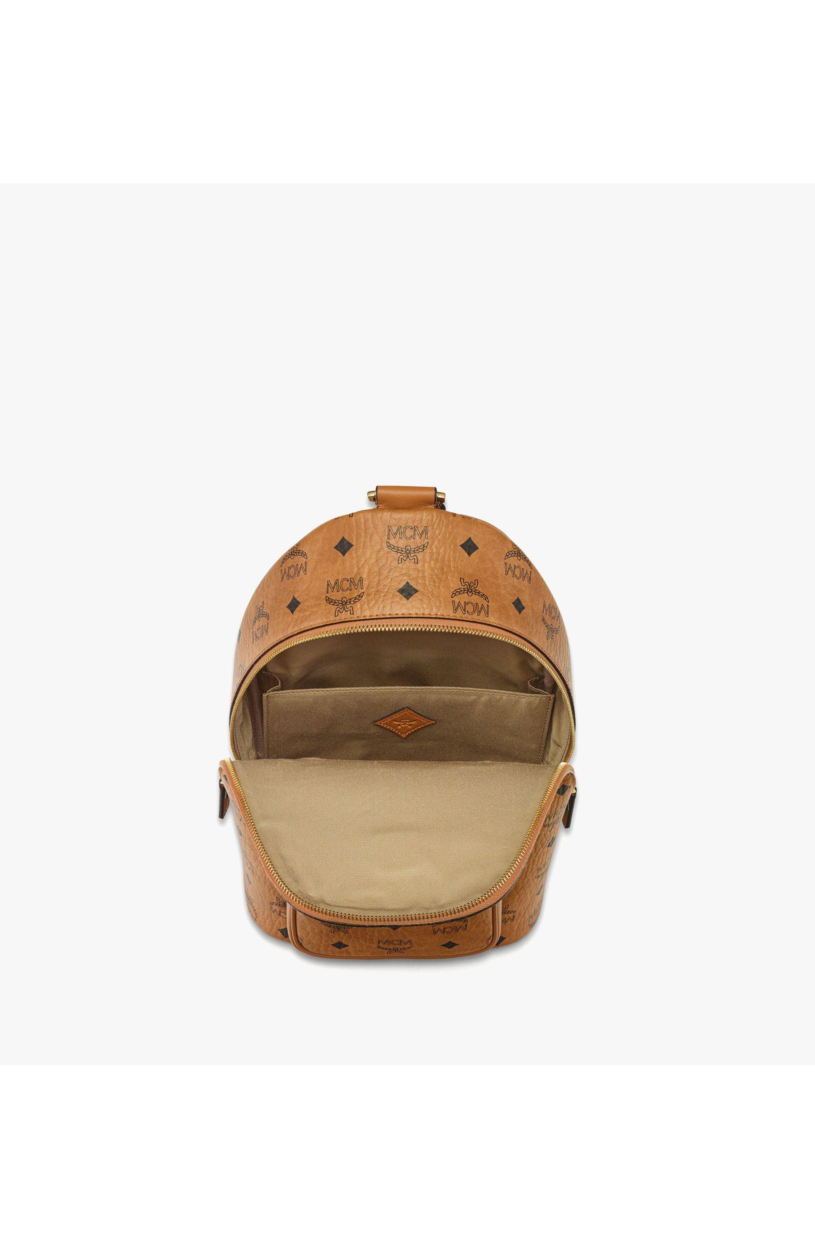 Small Aren Sling Bag in Visetos, Alternate, color, Cognac