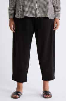 MAX STUDIO Ponte Barrel Leg Pants