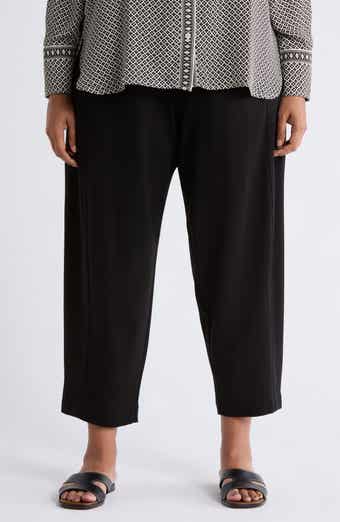 MAX STUDIO Ponte Barrel Leg Pants