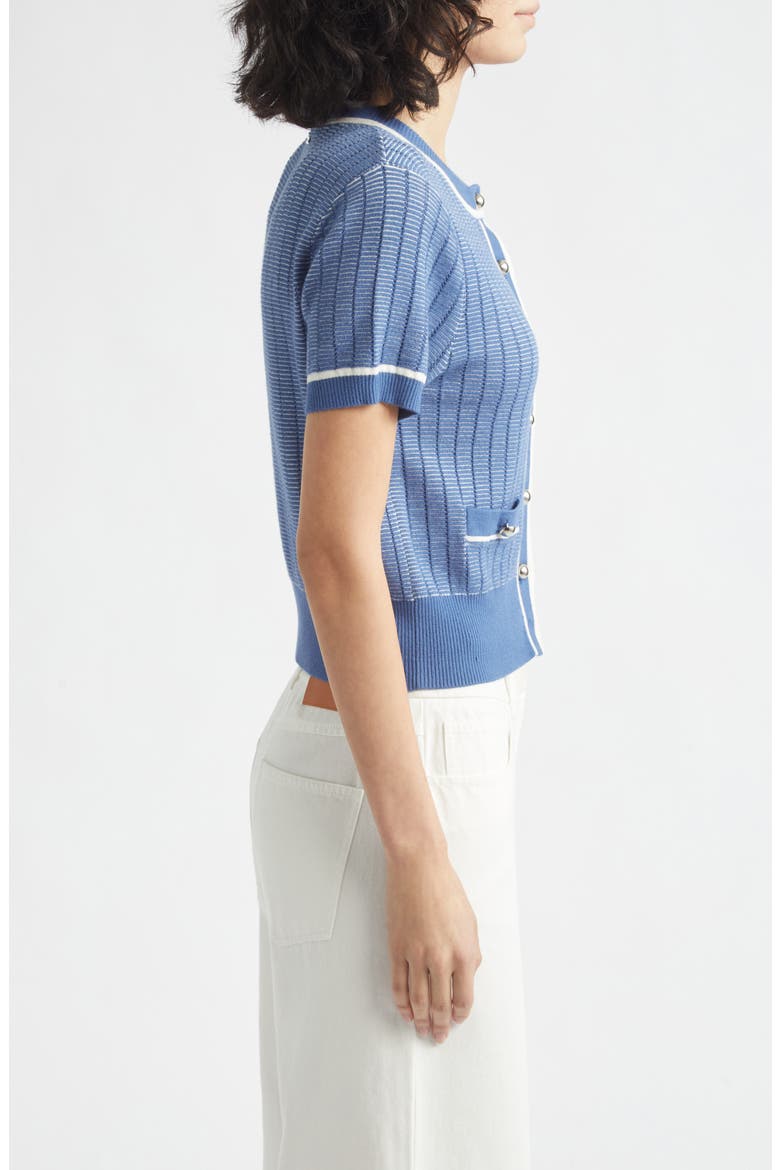 Patra Short Sleeve Cardigan, Alternate, color, OCEAN OPTIC MULTI