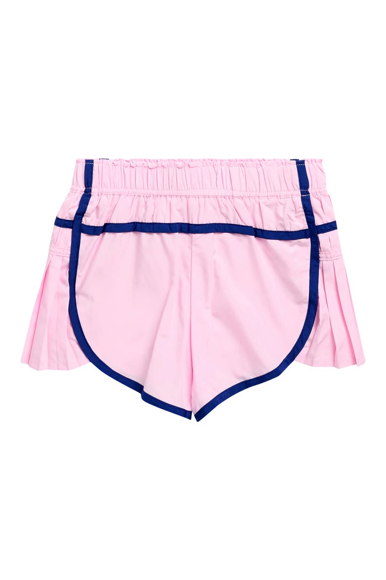Kids' Pleat Athletic Shorts, Alternate, color, PINK/ NAVY