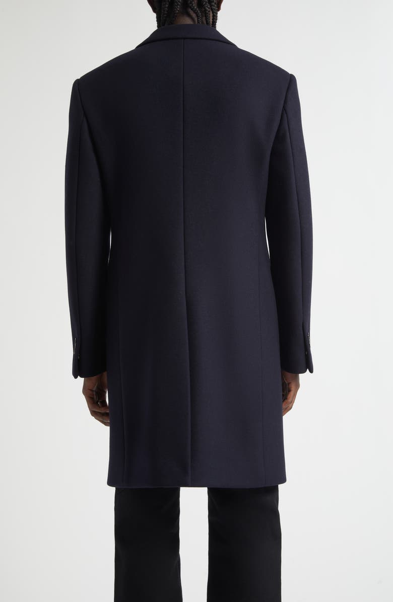 Burberry Beverley Wool Topcoat, Alternate, color, Navy