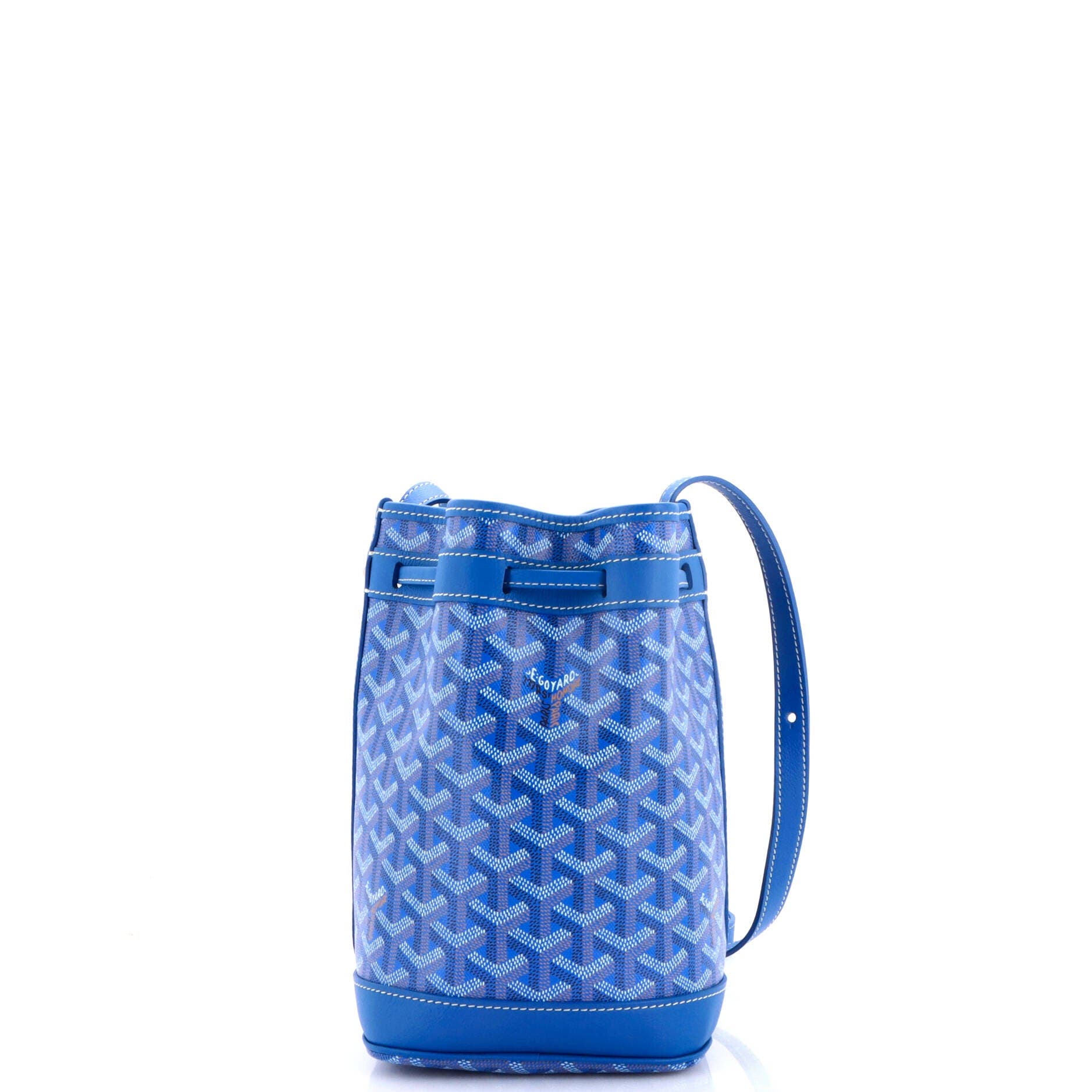 Petit Flot Bucket Bag Coated Canvas PM, Alternate, color, Blue