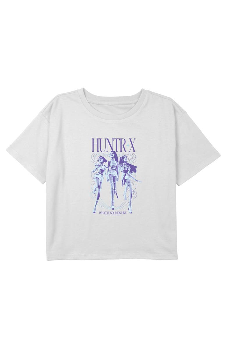 KPop Demon Hunters Girl's KPop Demon Hunters What It Sound Like Superstars Graphic T-Shirt, Main, color, White