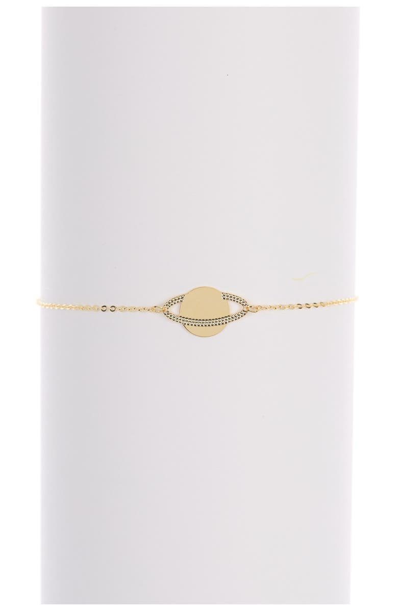 KARAT RUSH 14K Yellow Gold Saturn Bracelet, Main, color, 