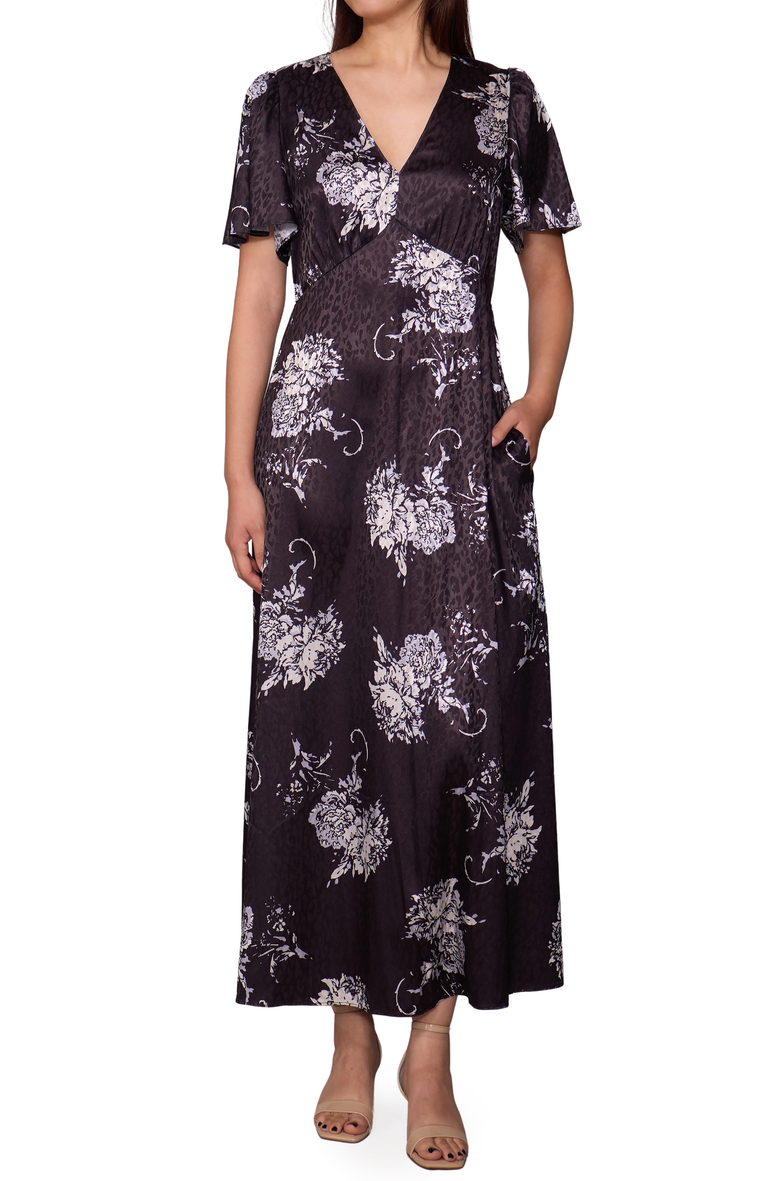 selected BLACK/ BONE FLORAL