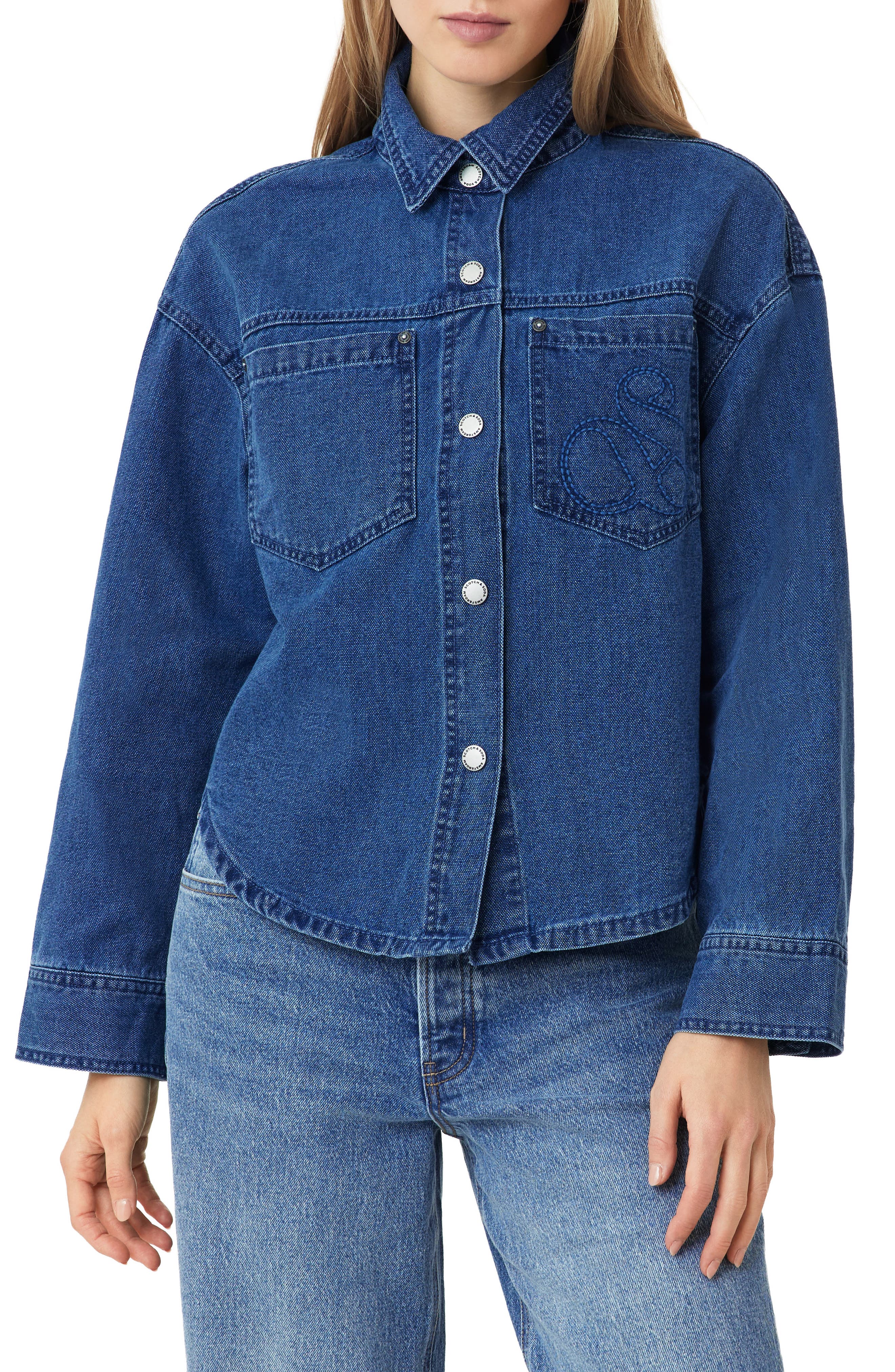 Scotch & Soda Denim Utility Shacket