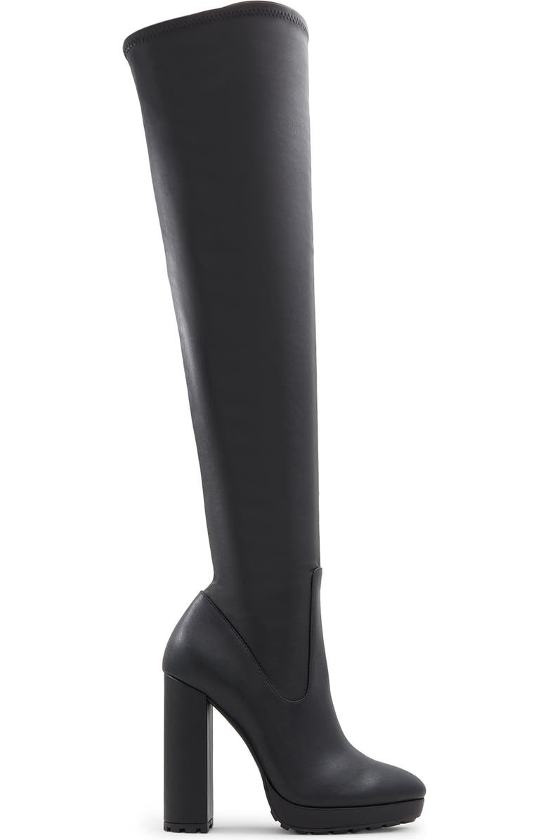 ALDO Dallobrelia Over the Knee Platform Boot, Alternate, color,