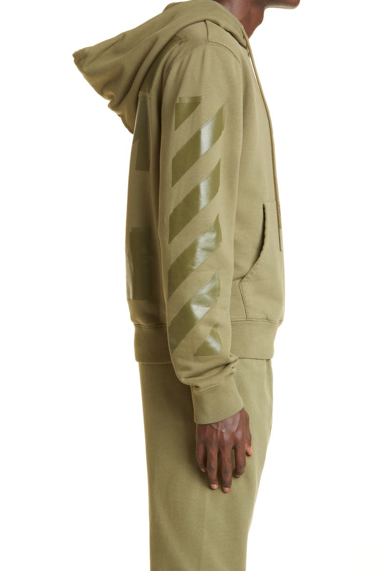 Rubber Arrow Slim Hoodie, Alternate, color, GREEN GREEN