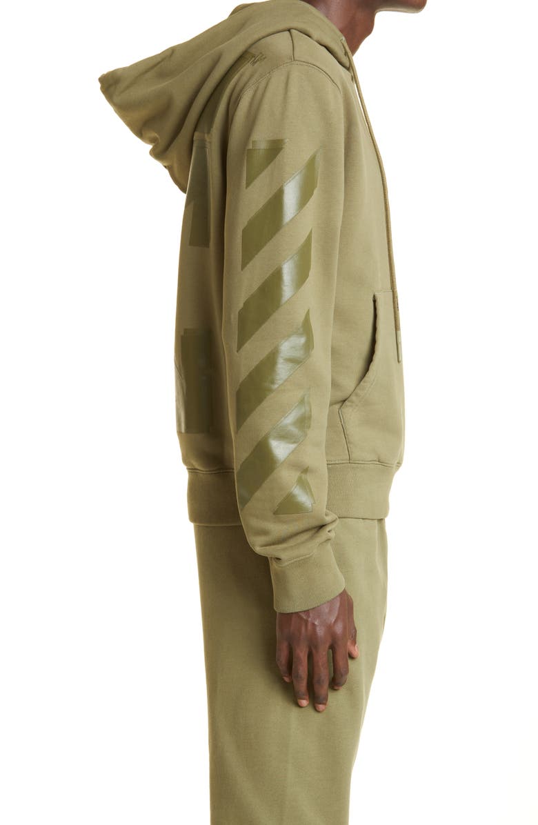 Off-White Rubber Arrow Slim Hoodie, Alternate, color,