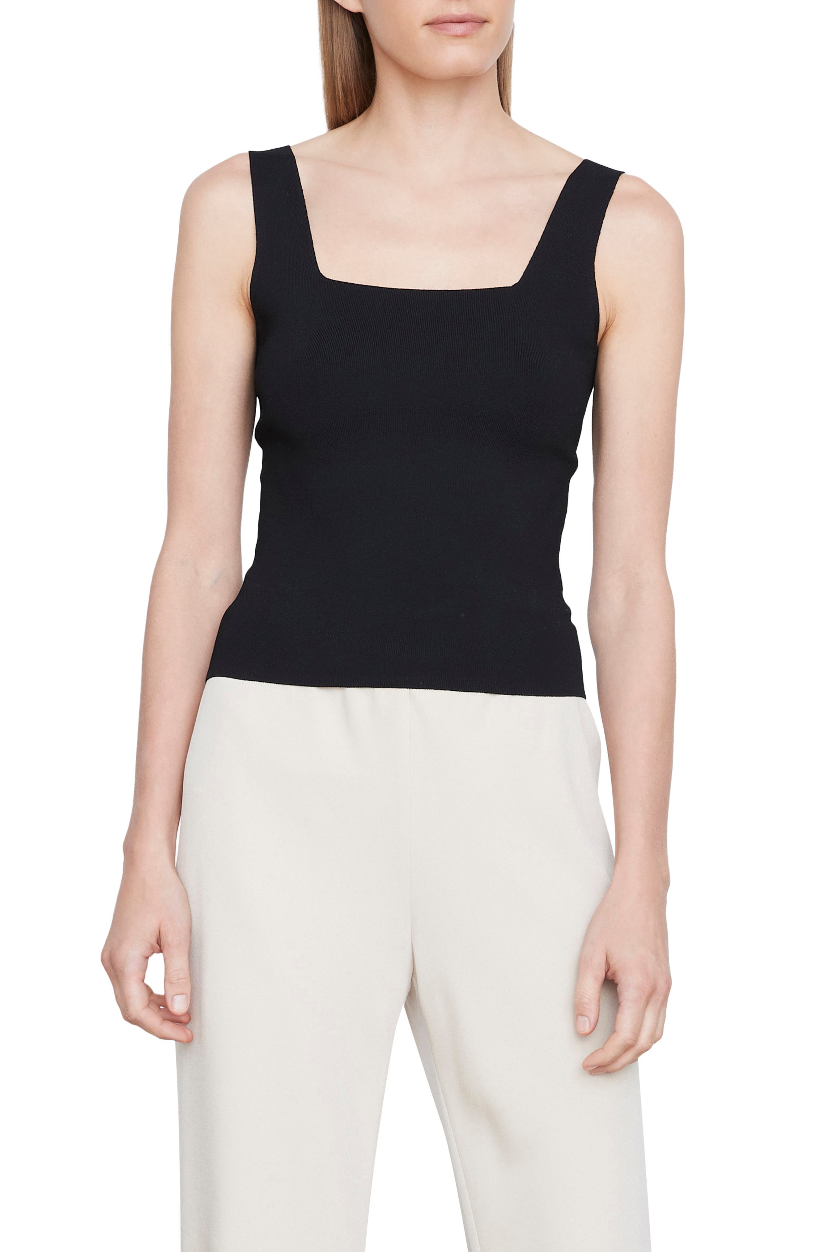 Vince Square Neck Tank Top