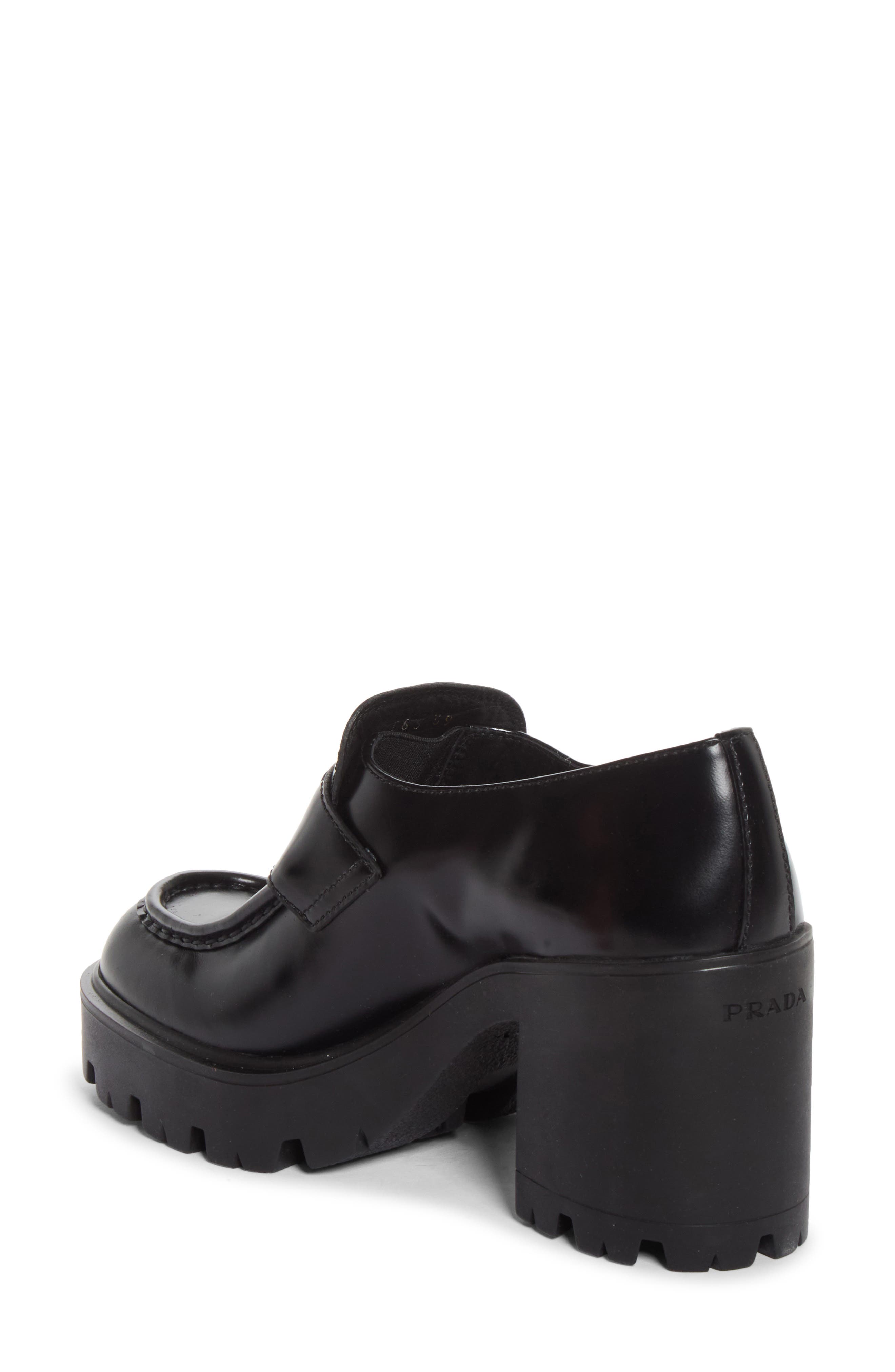 Lug Sole Loafer Pump, Alternate, color, F0002 NERO