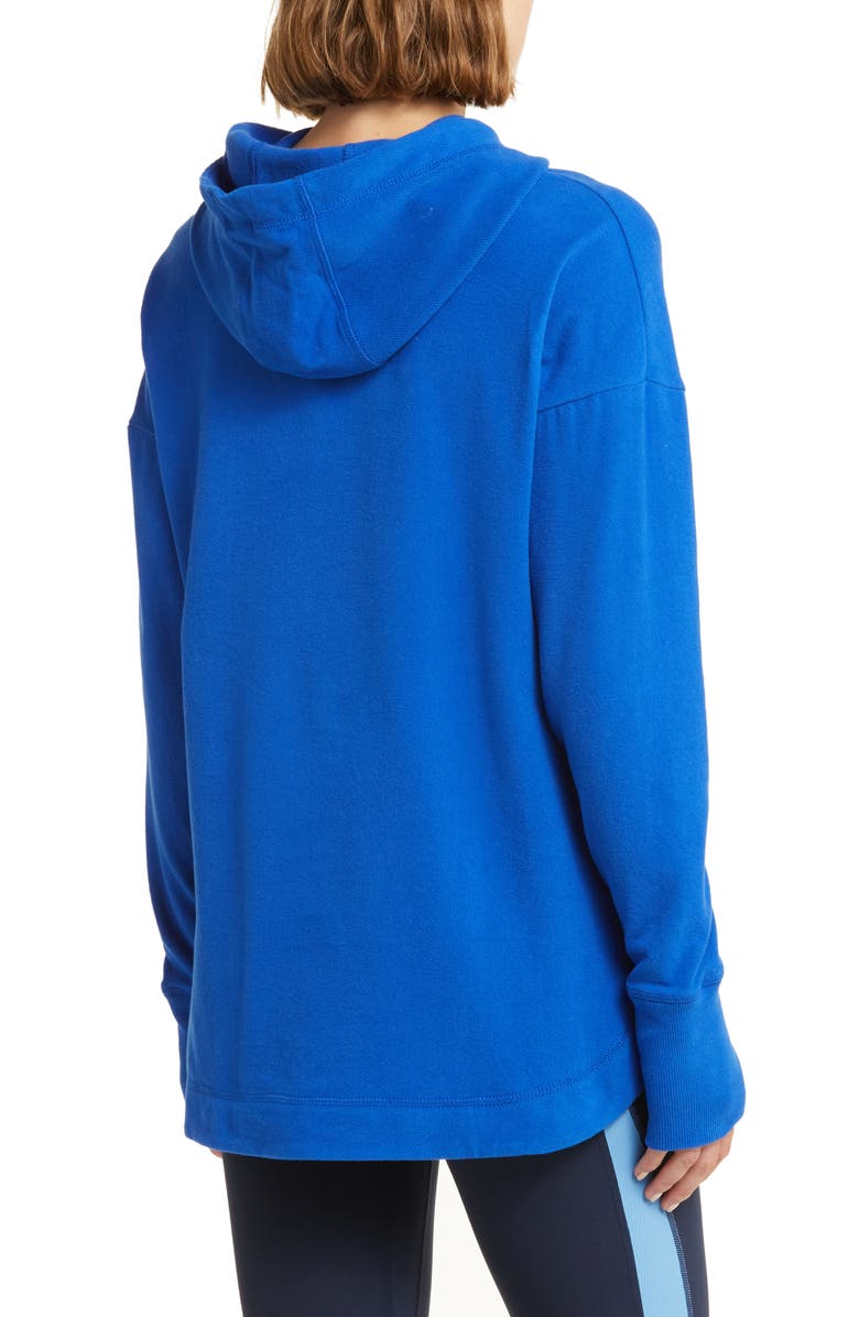 Sweaty Betty Escape Fleece Hoodie, Alternate, color, Lightning Blue