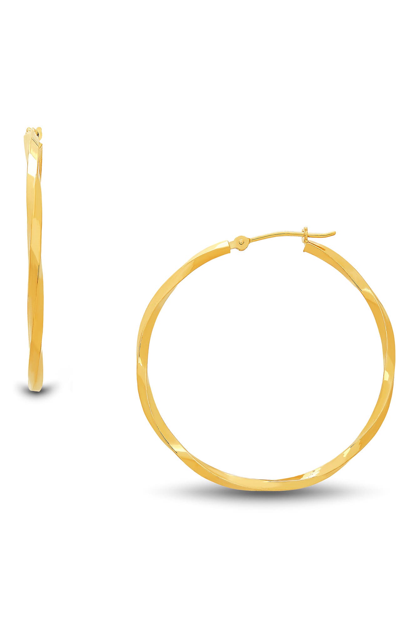 Frankie & Zoe Twisted Hoop Earrings