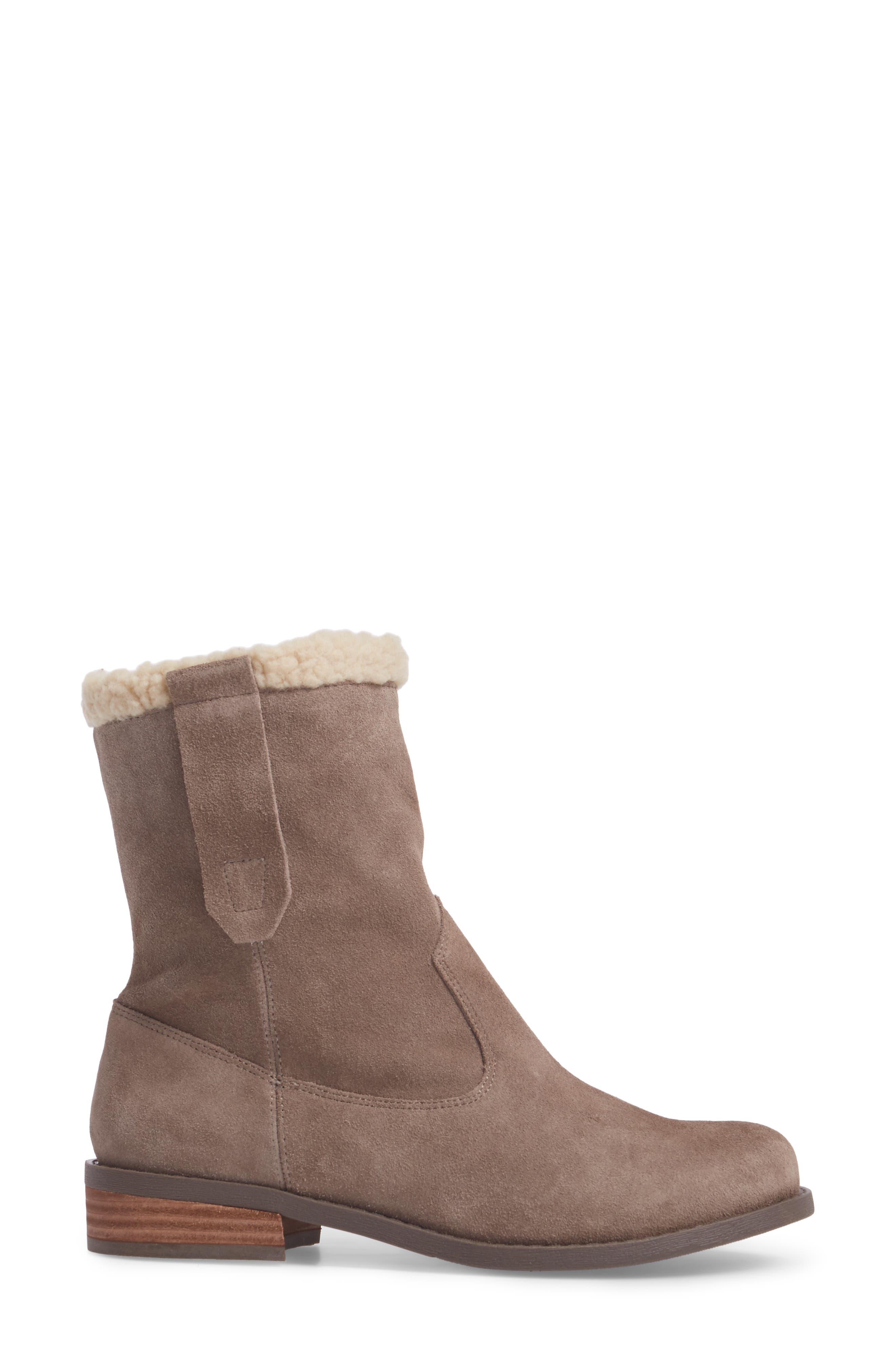 Verona Faux Shearling Boot, Alternate, color, DARK MUSHROOM SUEDE