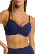 Sea Level De Soleil Cross Front D- & DD-Cup Molded Underwire Bikini Top