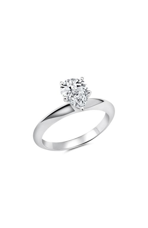 Crislu Cubic Zirconia Ring In Silver