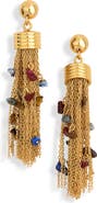 Madewell Holiday Large Tassel Statement Earrings