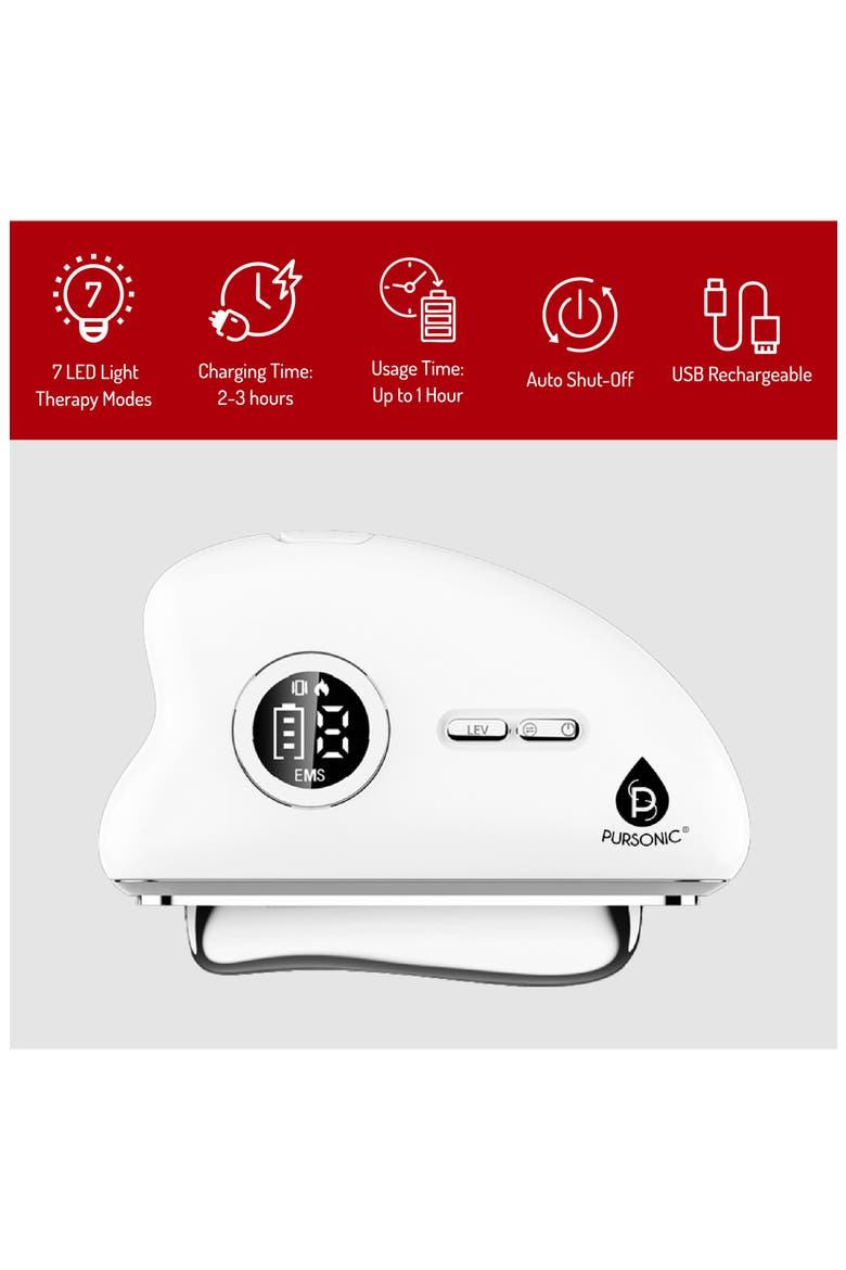 7-in-1 LED Light Therapy Beauty Device, Alternate, color, WHITE