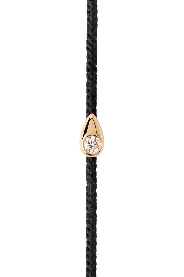 Lia Diamond Cord Bracelet, Alternate, color, Black