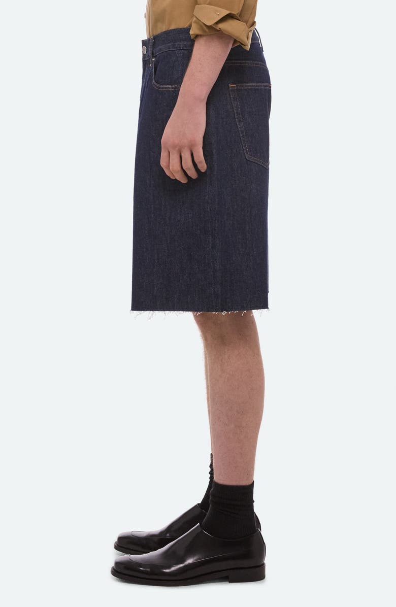 Helmut Lang Oversize Raw Hem Denim Shorts, Alternate, color, Rinsed Indigo