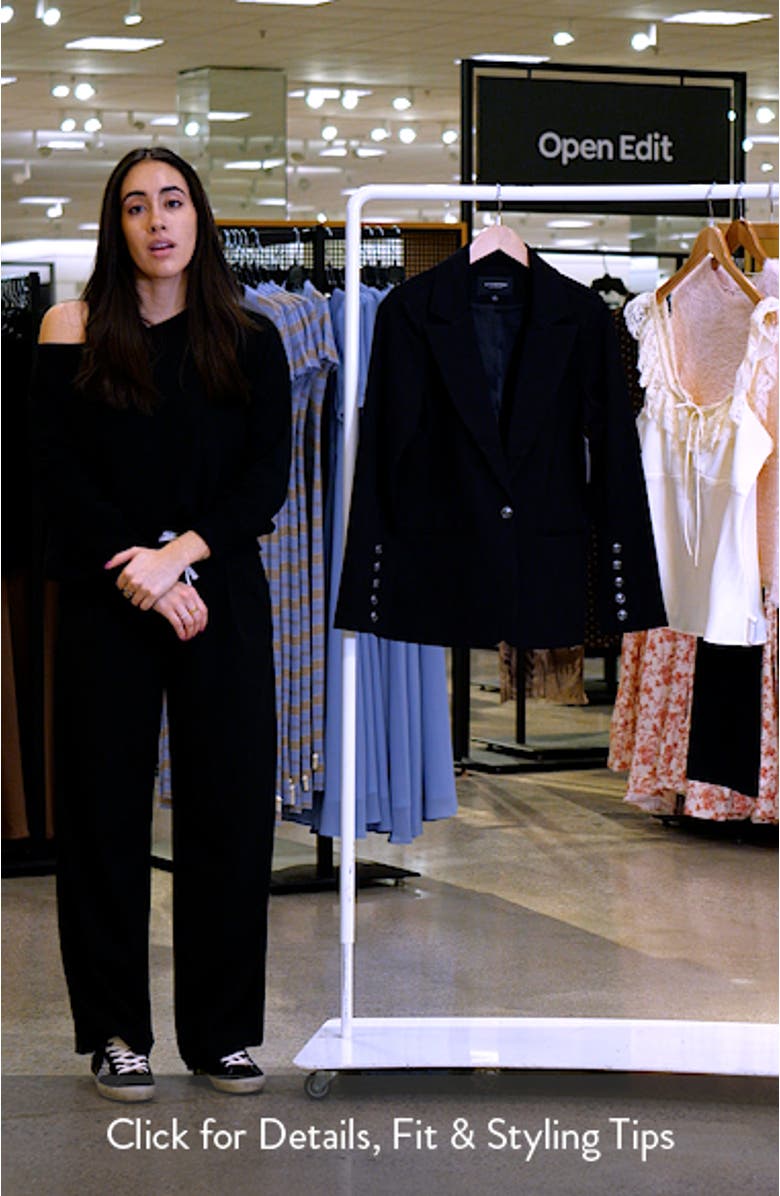 Button Sleeve Blazer, sales video thumbnail