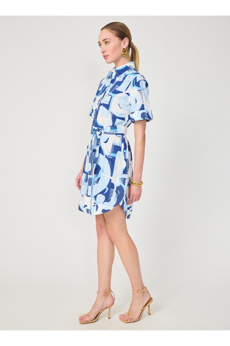 Marlee Dress, Alternate, color, Geo round print