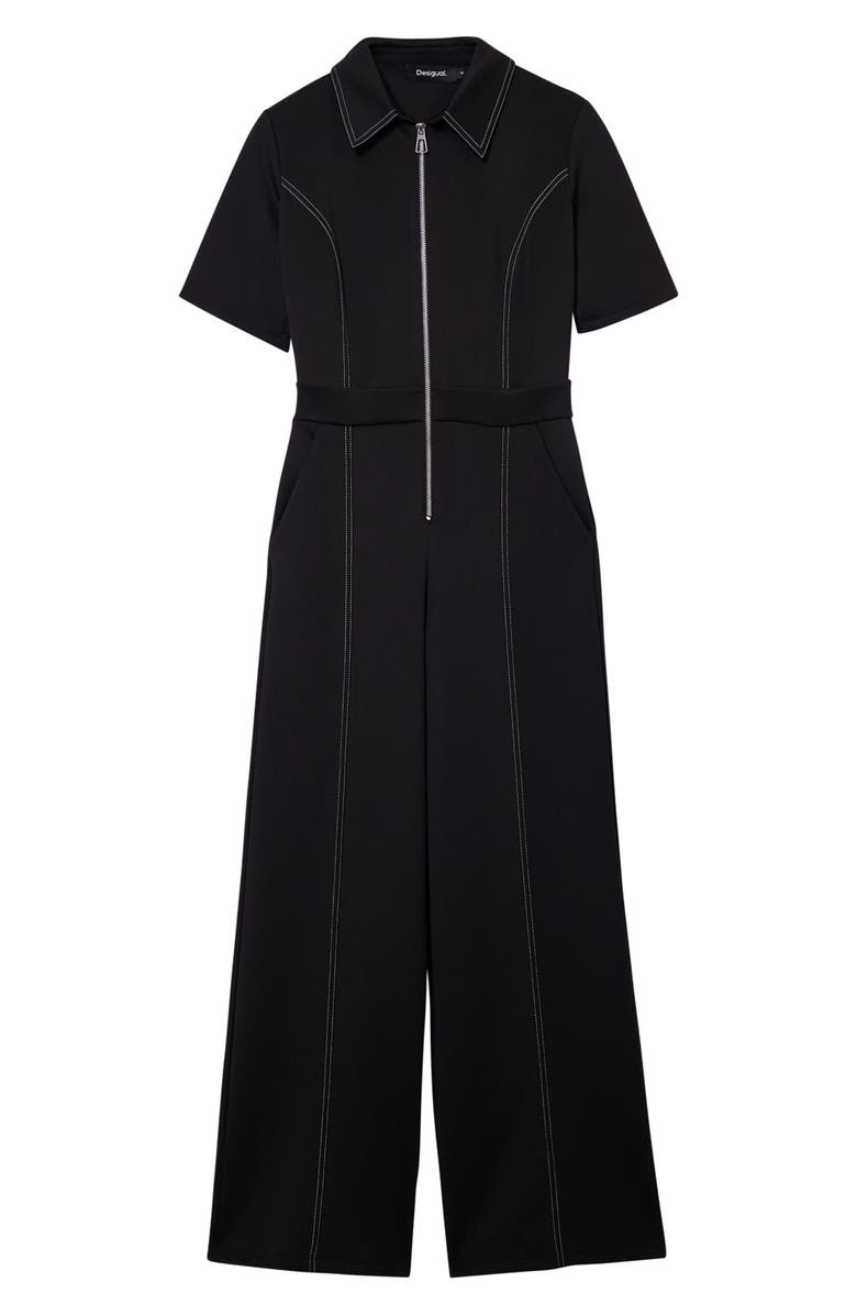 Desigual Newcastle Wide Leg Jumpsuit, Alternate, color, 