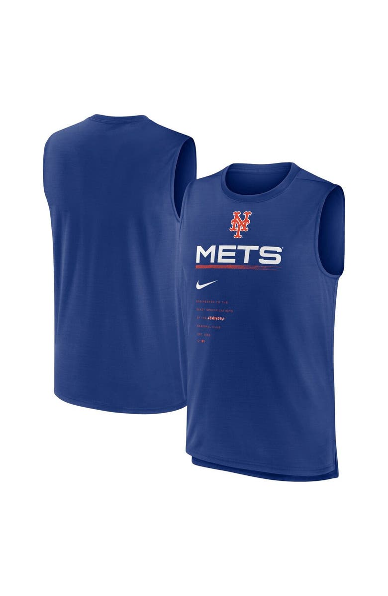 Nike Men's Nike Royal New York Mets Exceed Performance Tank Top, Main, color, 