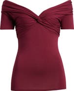 Loveappella Twist Detail Stretch Detail Top