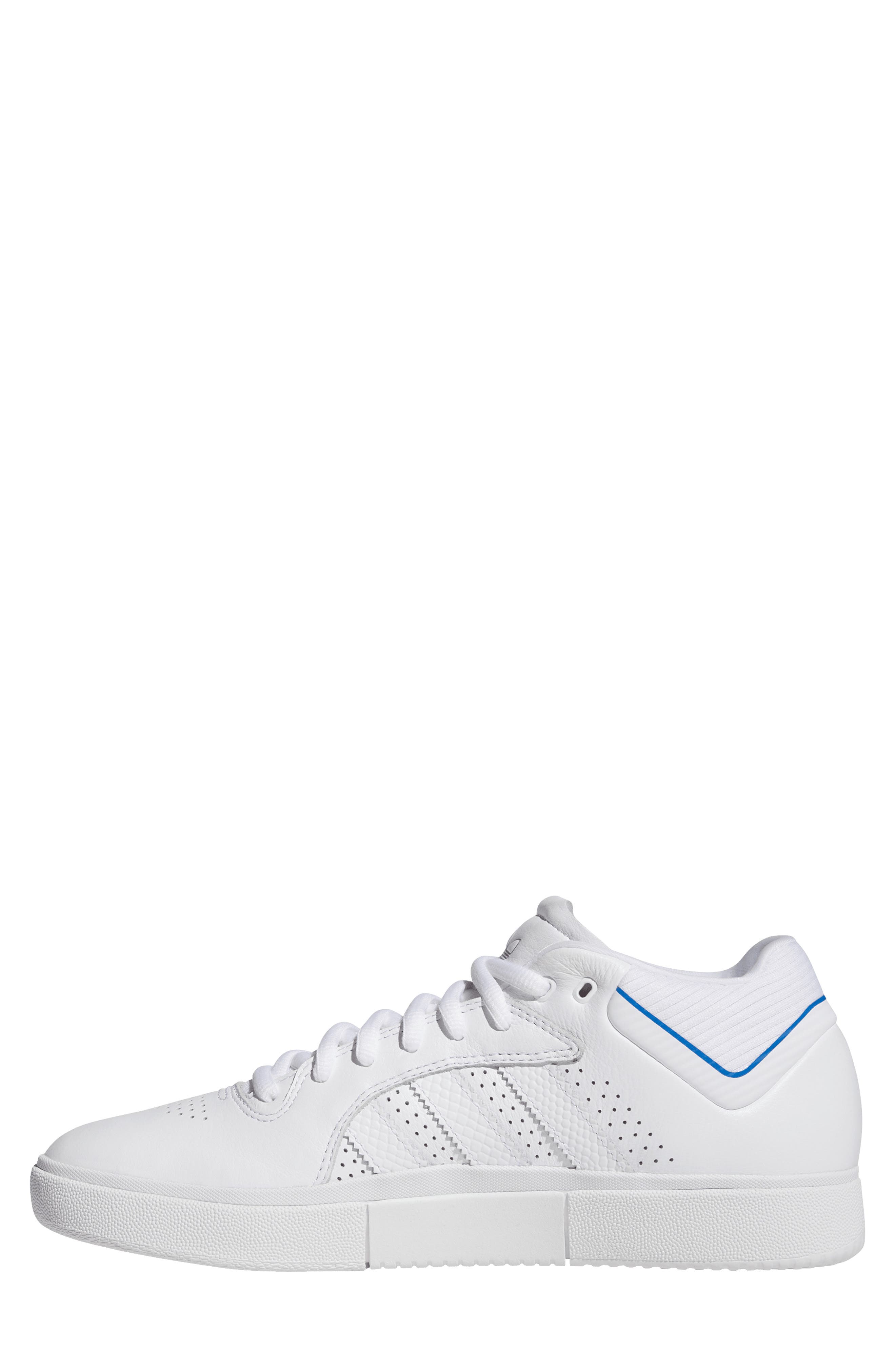 adidas Tyshawn Skateboarding Sneaker, Alternate, color, White/ Bluebird/ Gold