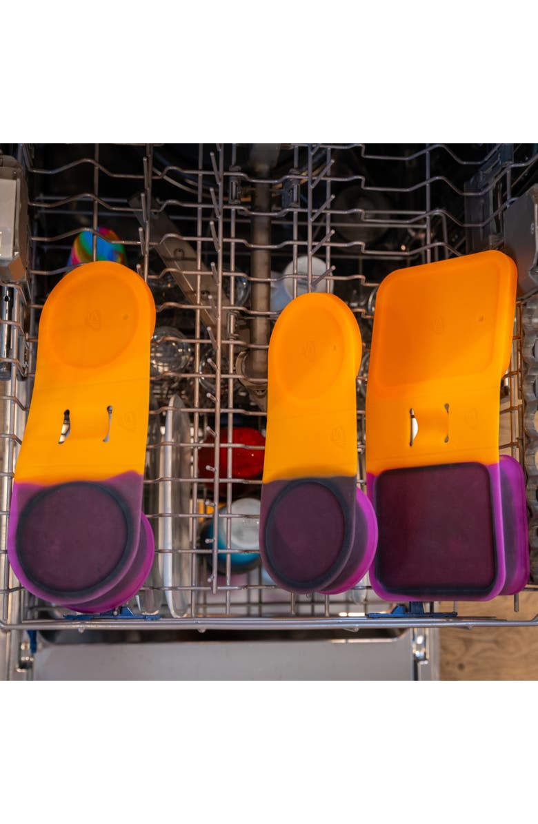 Silipint Silicone Go Go Bowls Set Of 4 Sizes 10, 20, 30 Oz, Alternate, color, Orange