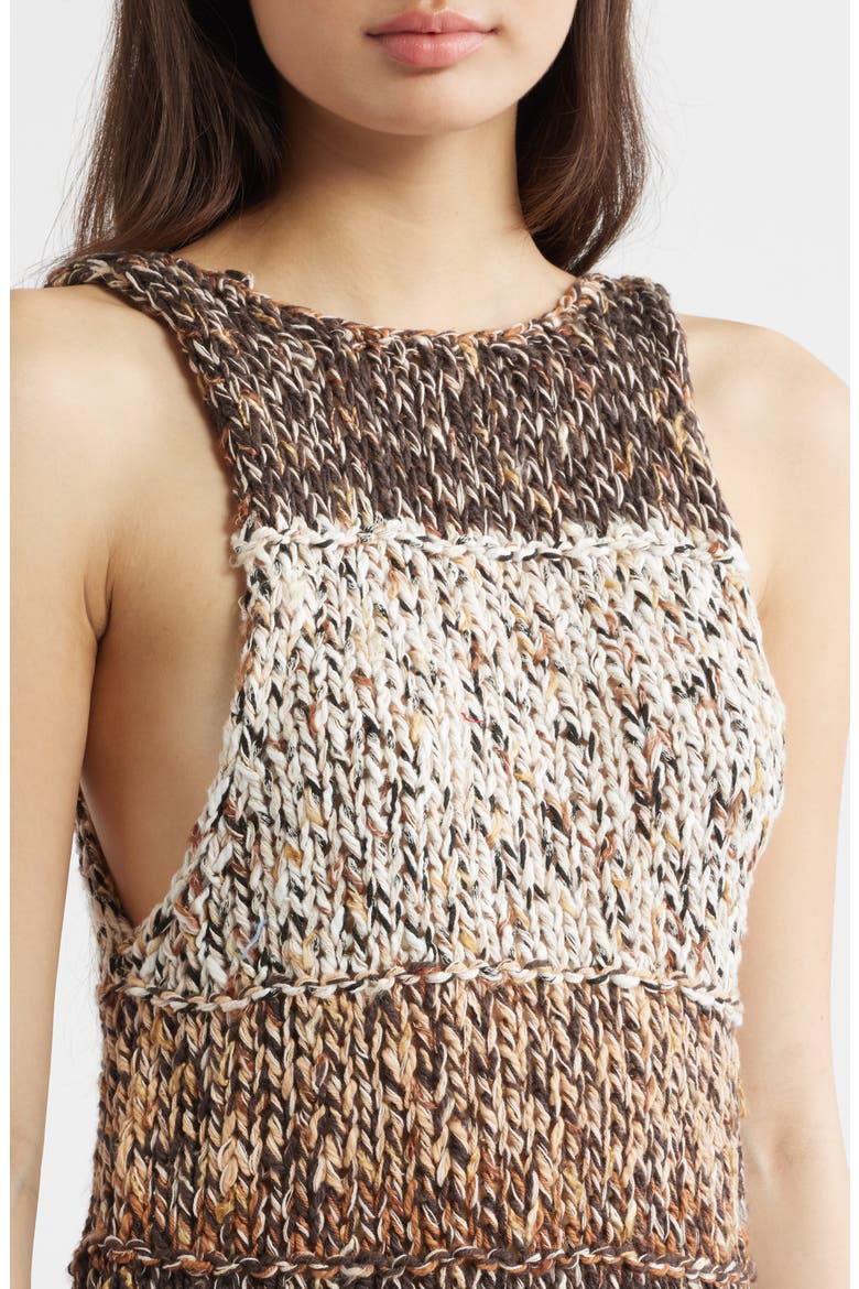 Flea Market Crop Marled Cotton Blend Sweater, Alternate, color, NEUTRAL COMBO