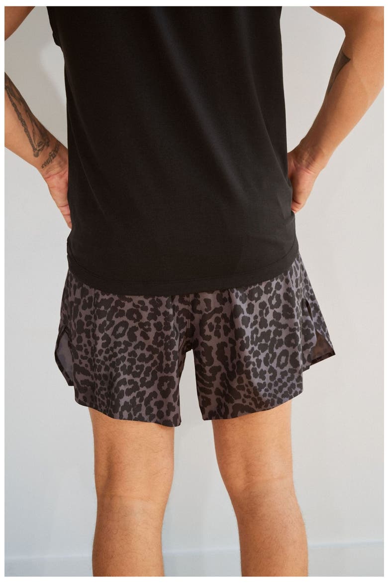 Prime Sport Short 5", Alternate, color, King Cheetah Midnight