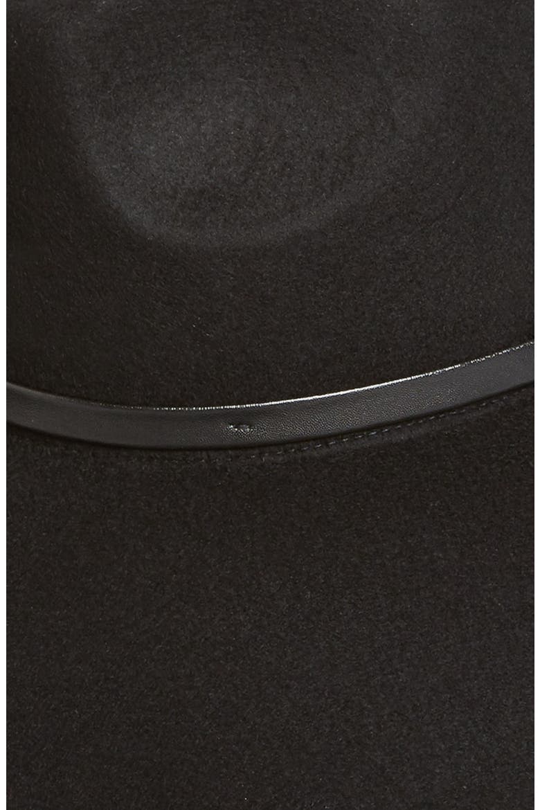 Floppy Wool Hat, Alternate, color, BLACK