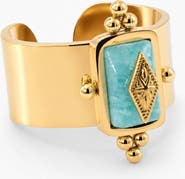 Meideya Royal Knight Amazonite Ring