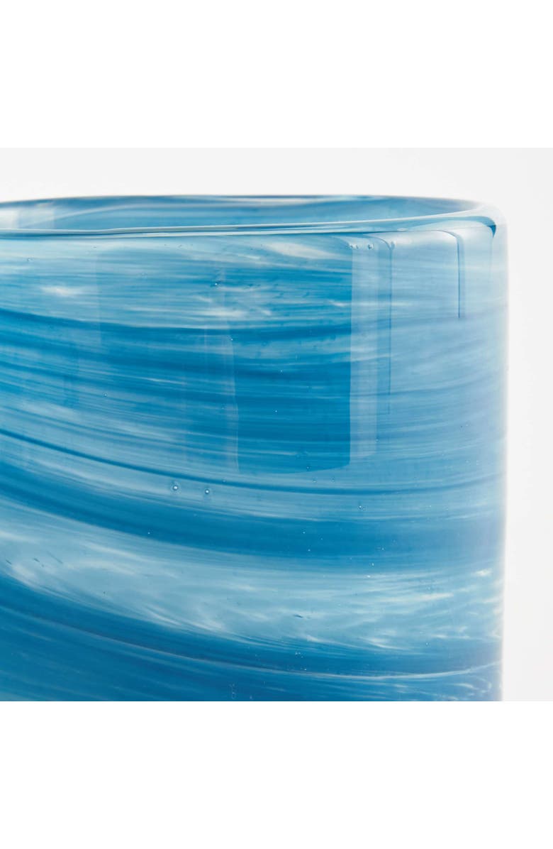 Napa Home & Garden Barclay Butera Seaside Glass Hurricane, Alternate, color, Blue