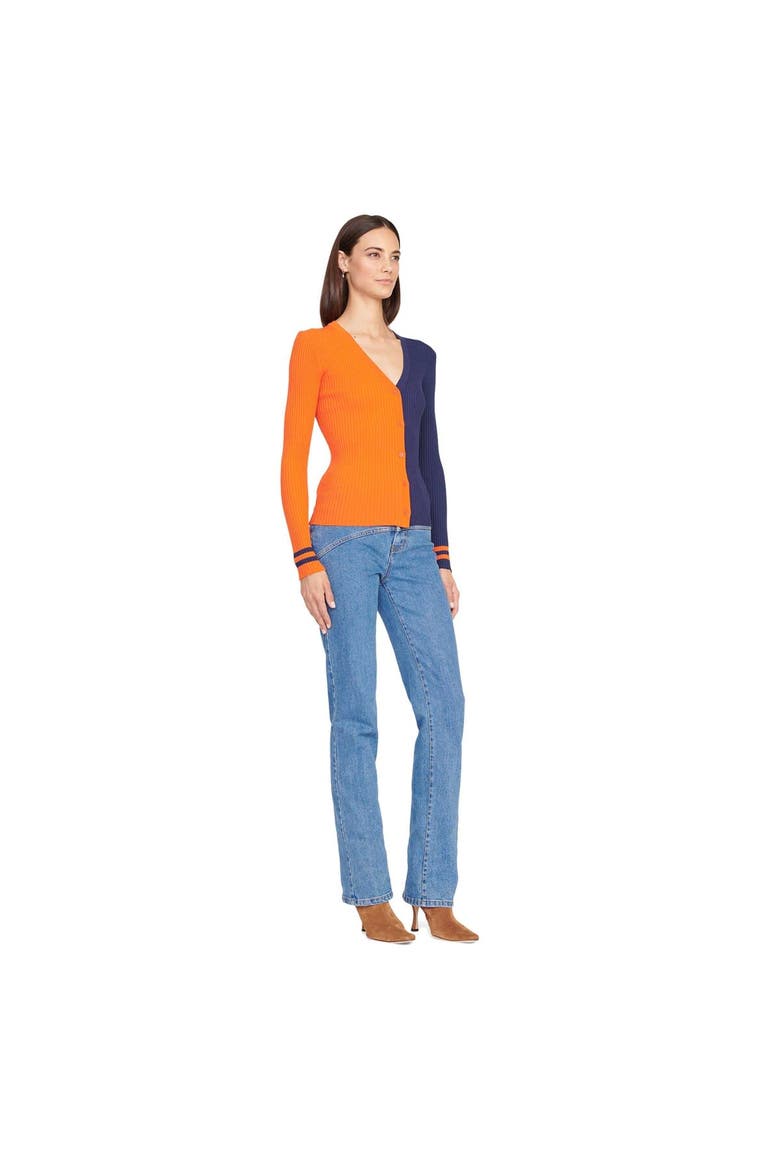 Women's STAUD Orange/Navy Denver Broncos Cargo Sweater, Alternate, color, Orange