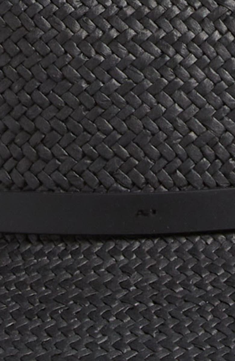 rag & bone Spire Wide Brim Straw Fedora, Alternate, color, 