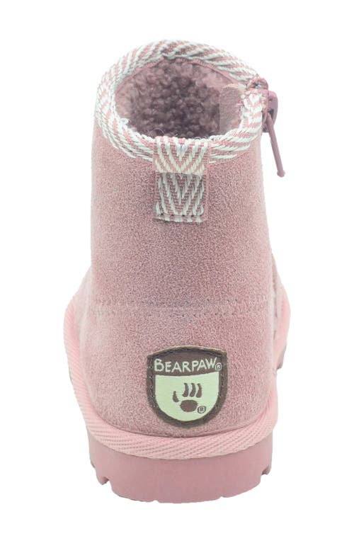 Bearpaw Kids' Suede Faux Fur Lined Boot In Multi
